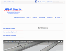 Tablet Screenshot of dmacsports.com